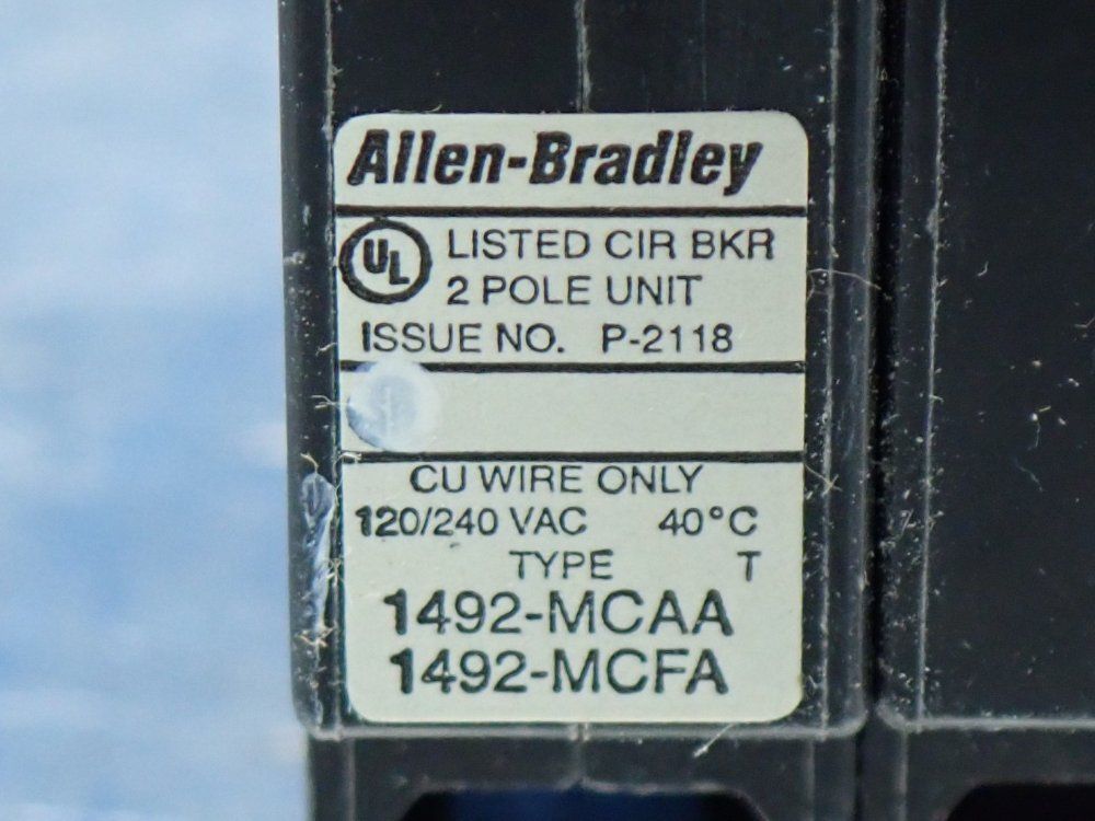 Allen Bradley Miniature Circuit Breaker - 1492-mcaa210