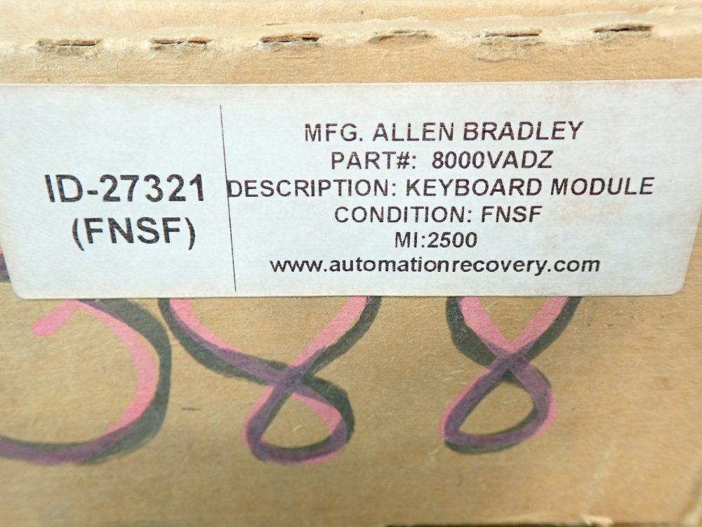 Allen Bradley 8200 Control Crt/mdi Keyboard Interface Module - 8000vadz