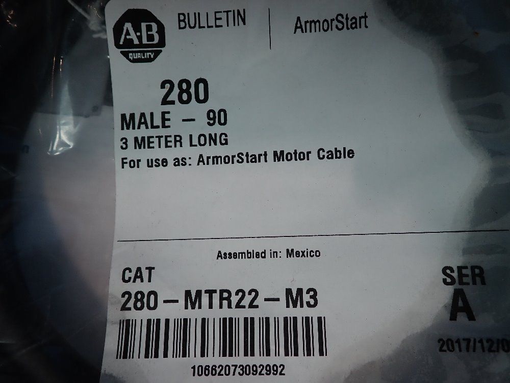 Allen Bradley 3 Meter Armor Start Control Module - 280d-f12z-10c-cr-sm