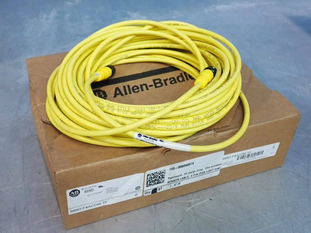 Allen Bradley 4 Pin Dc Micro Cord Set - 889d-f4acdm-15