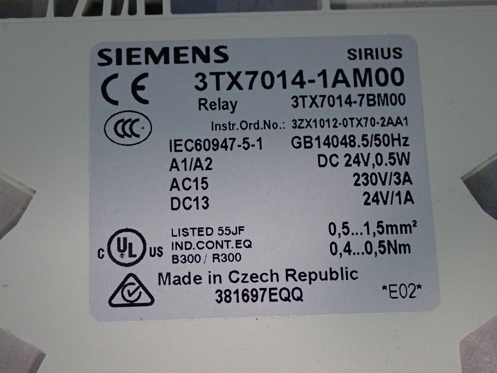 Siemens 5 Piece Relays - 3tx7014-1am00