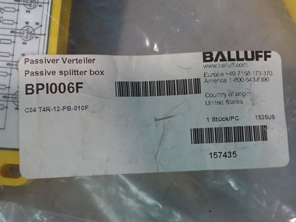 Balluff Passive Splitter Box - Bpi006f