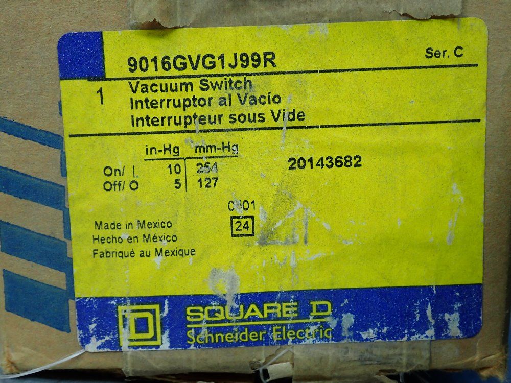 Square D Vacuum Switch - 9016gvg1j99r