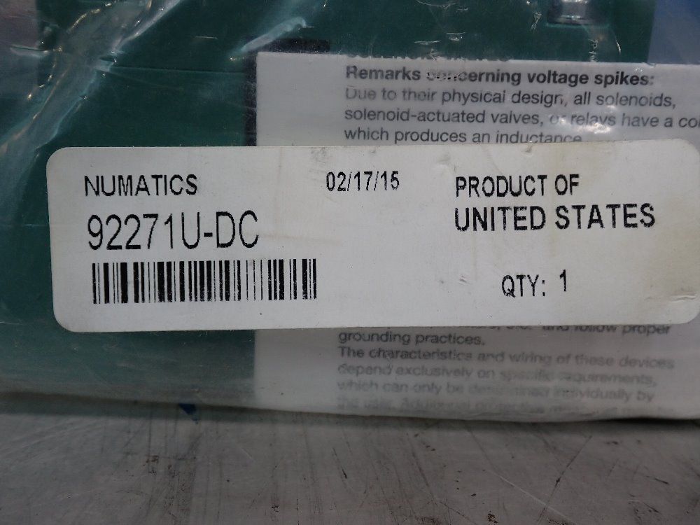 Numatics Valve - 92271u-dc