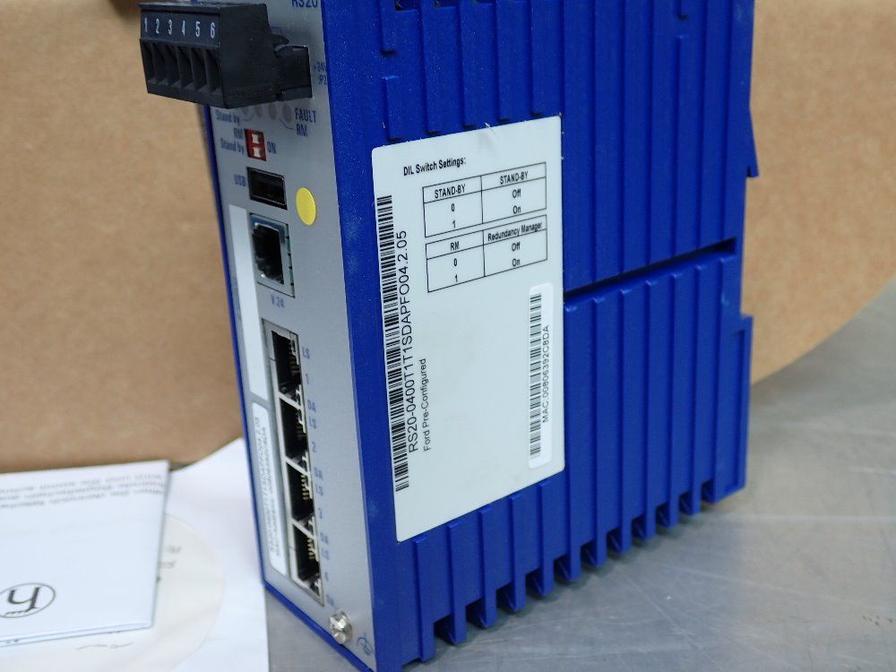 Hirschmann Ethernet Rail Switch - Rs20-0400t1t1dsapf004.2.05