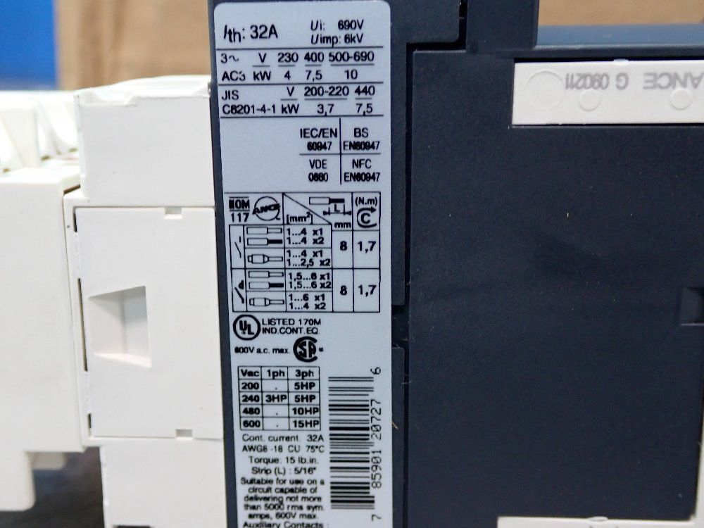 Telemencanique Contactor - Lc1d18req3826g21