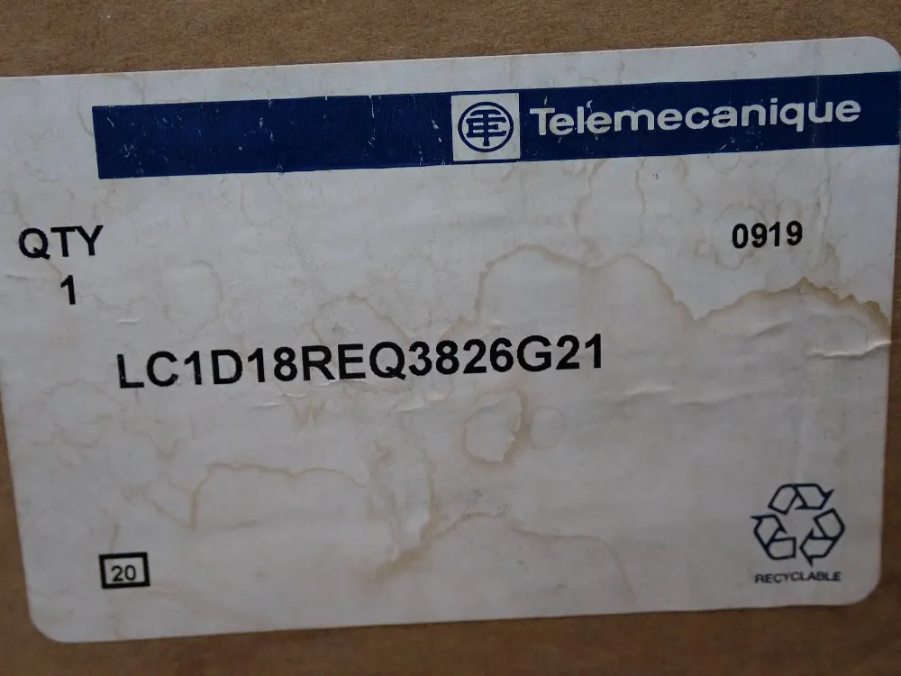 Telemencanique Contactor - Lc1d18req3826g21