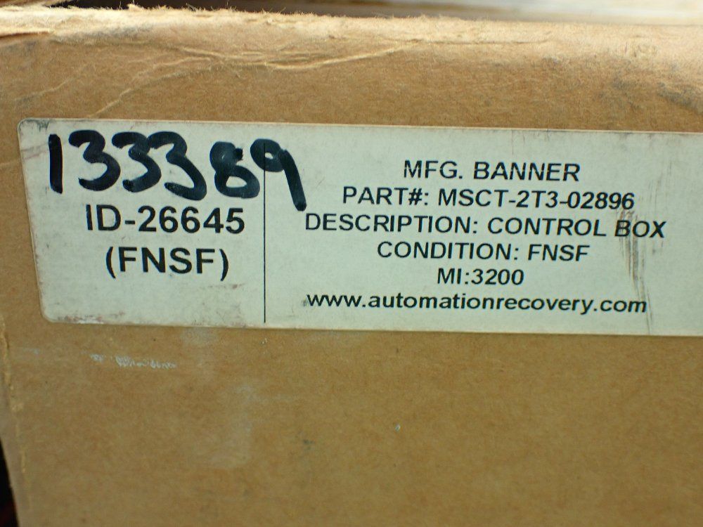 Banner Mini-screen Control Box. - Msct-2t3-02896