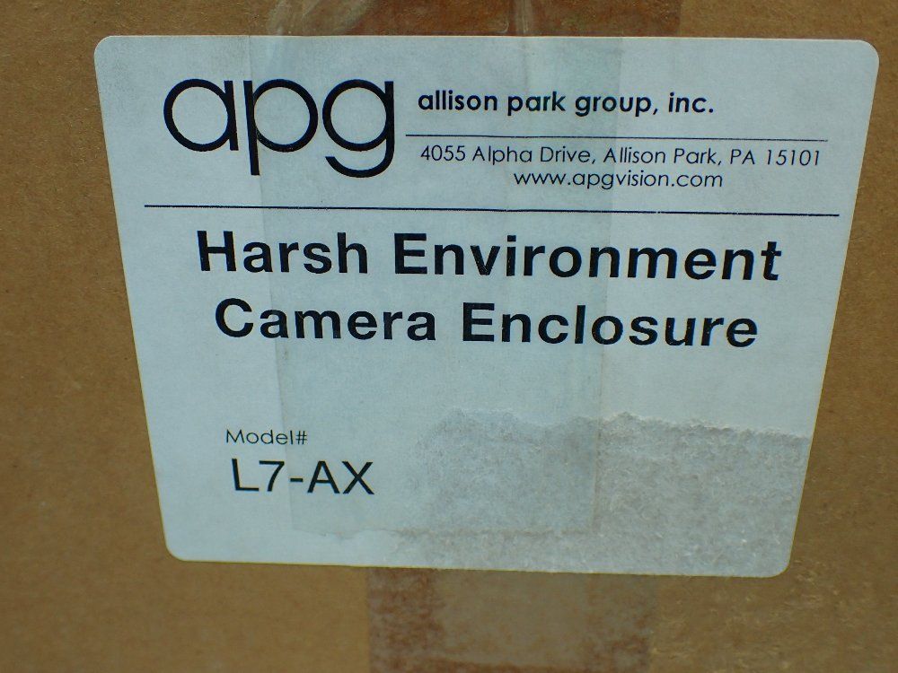 Apg Harsh Environment Camera Enclosure - L7-ax