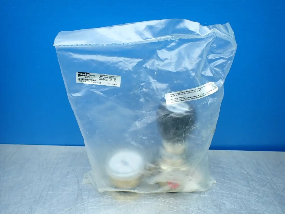 Parker Max Inlet 4000psi, Max Outlet 100psi Veriflo Regulator. - 1r4203bk4pb014b