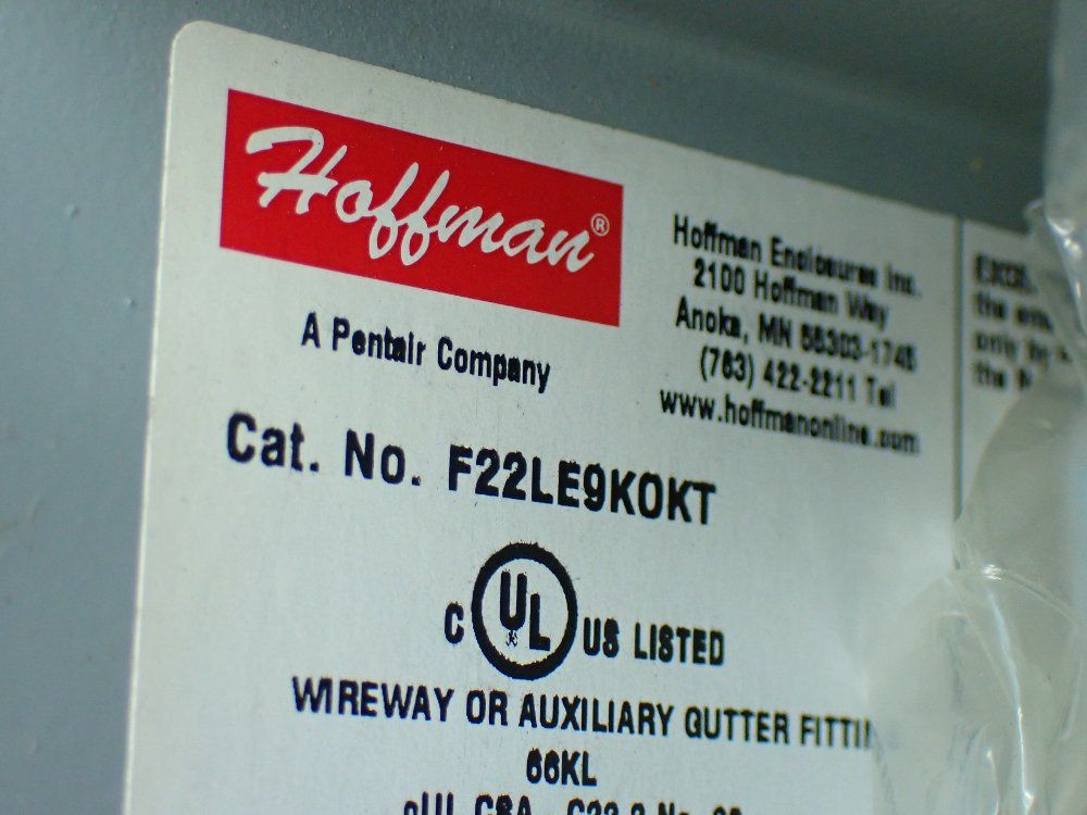 Hoffman Counter Clockwise 90 Deg Wireway Elbow - F22le9kokt