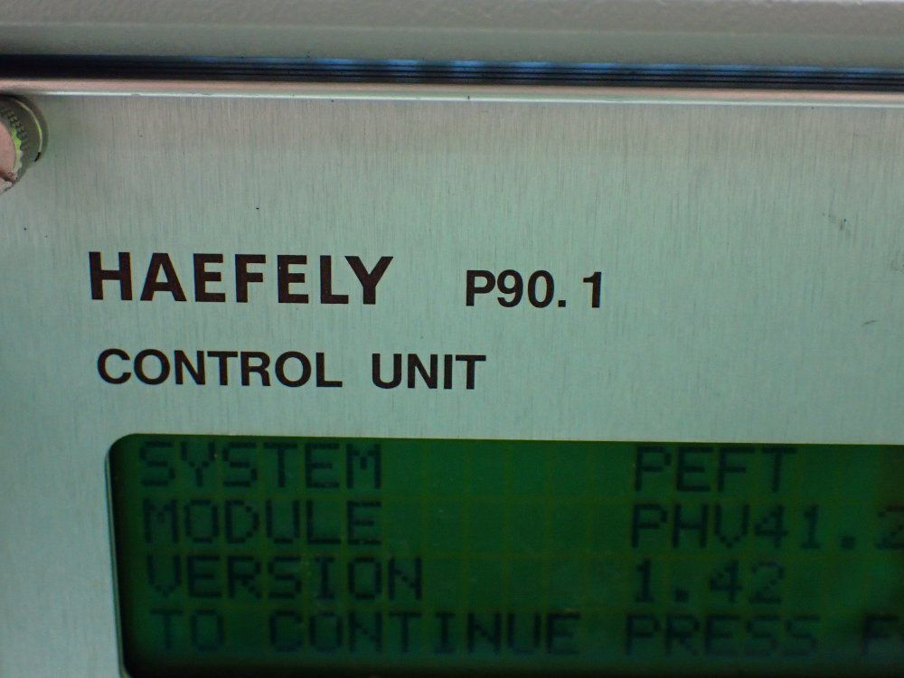 Haefely Burst Test System. Phv 41.2, Peft.1, P90.1, Pps 3.1, P90.1 - 093 584.1