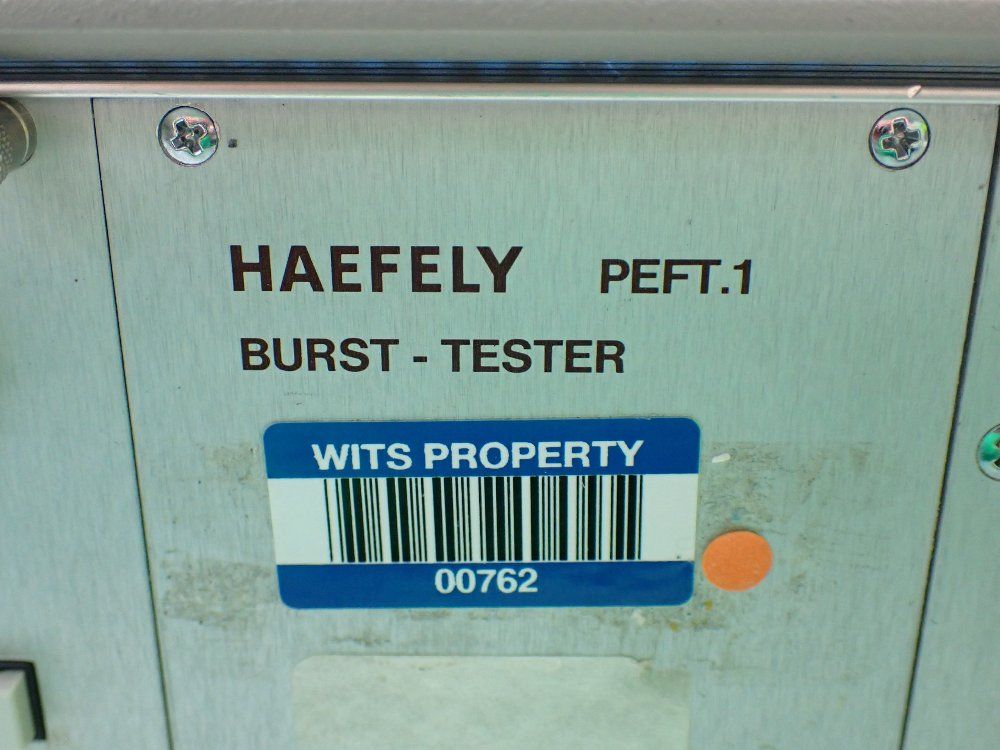 Haefely Burst Test System. Phv 41.2, Peft.1, P90.1, Pps 3.1, P90.1 - 093 584.1