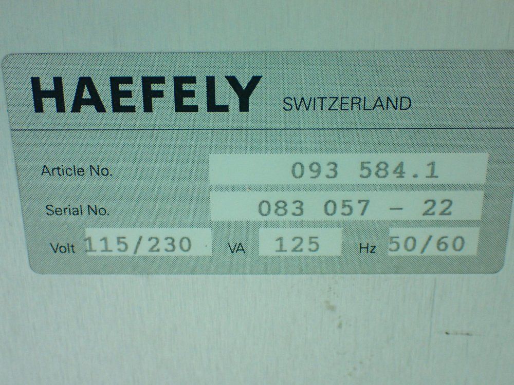 Haefely Burst Test System. Phv 41.2, Peft.1, P90.1, Pps 3.1, P90.1 - 093 584.1