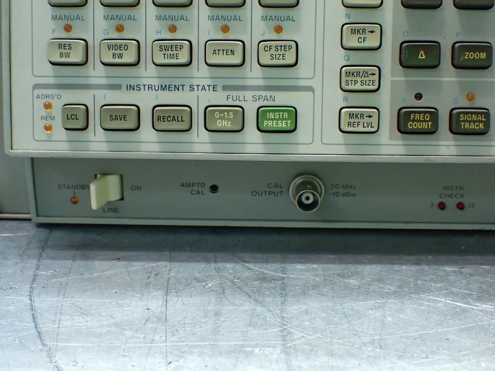 Hewlett Packard Spectrum Analyzer, 100mhz-1.5ghz - 8568b