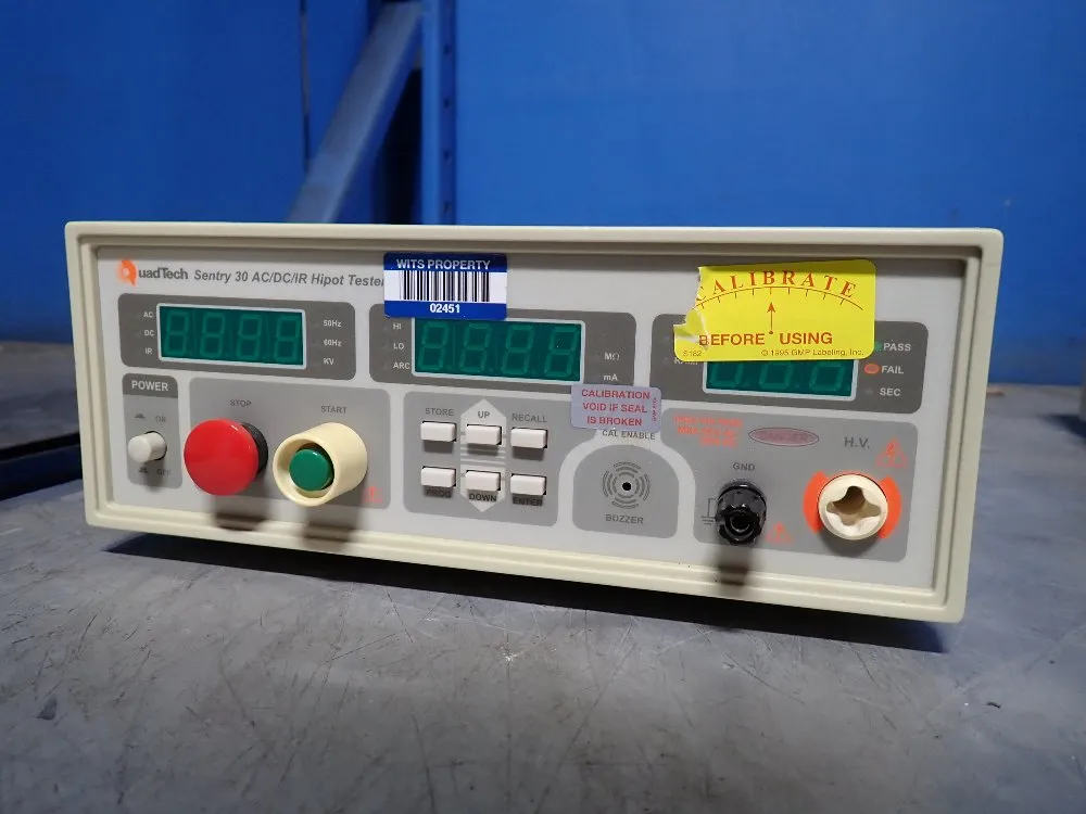 Quad Tech Ac/dc/ir Hipot Tester - Sentry 30