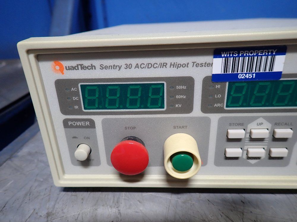 Quad Tech Ac/dc/ir Hipot Tester - Sentry 30