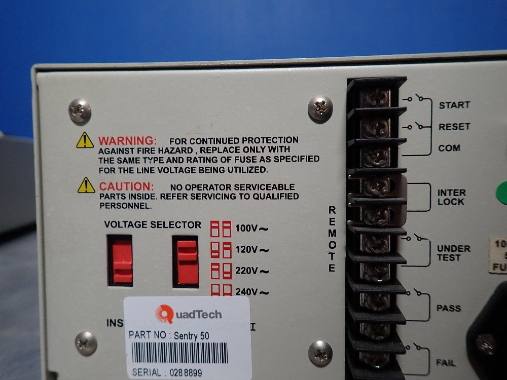 Quad Tech Ground Bond Tester - Sentry 50