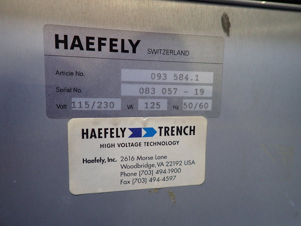 Haefely Control Unit - P90.1