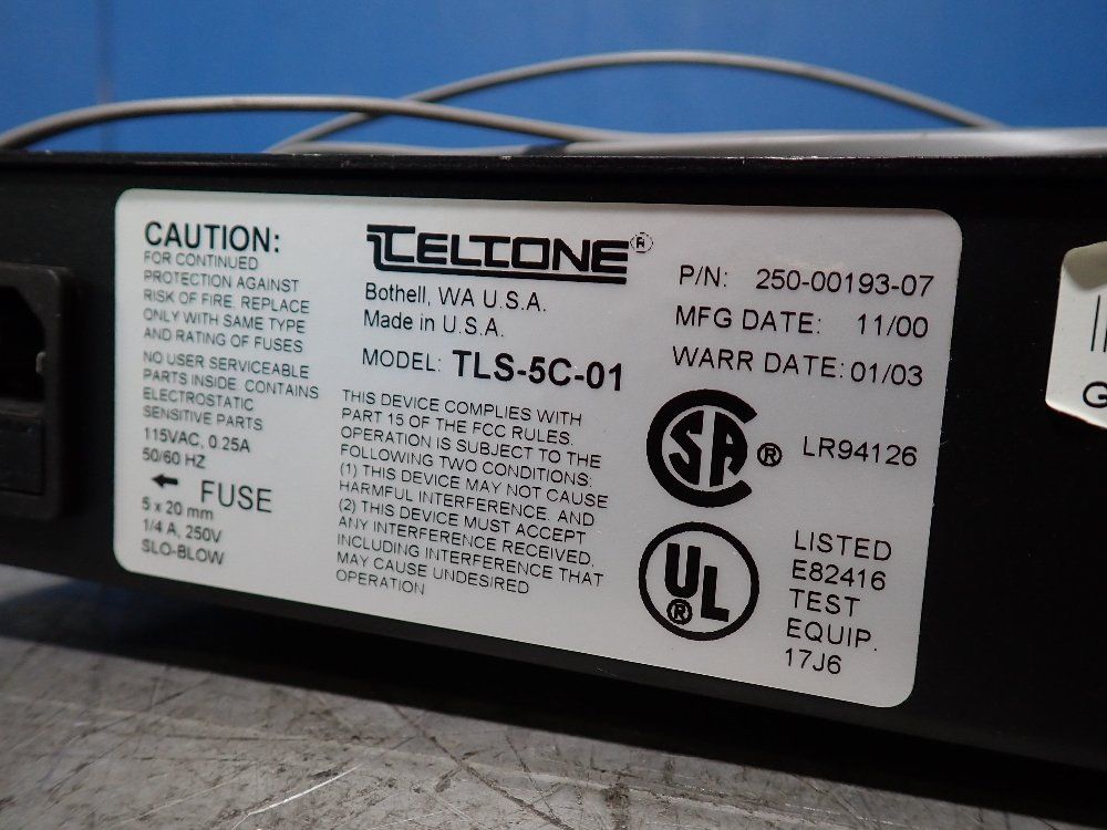 Celtone Telephone Line Simulator - Tls-5c-01