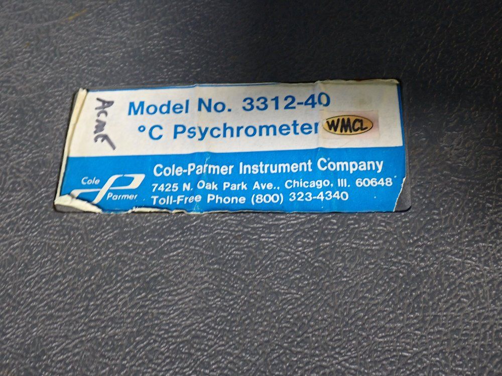 Cole-palmer Psychrometric Chart - 3312-40