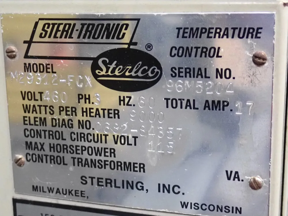 Sterlco 1/4 Hp Temperature Control Unit - M29312-fcx