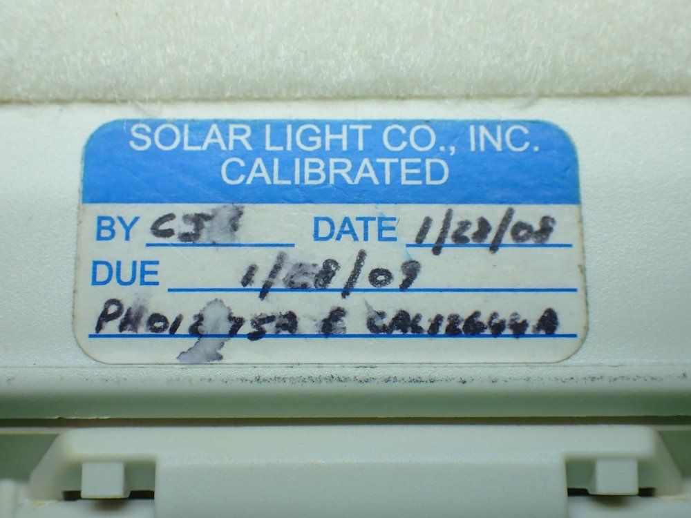 Solar Light Co Photometer / Radiometer - Pma2200