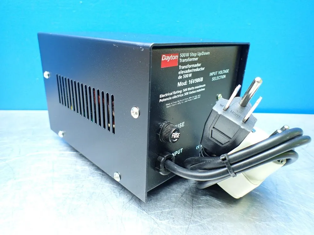 Dayton 500w Step Up/down Transformer - 16v986b