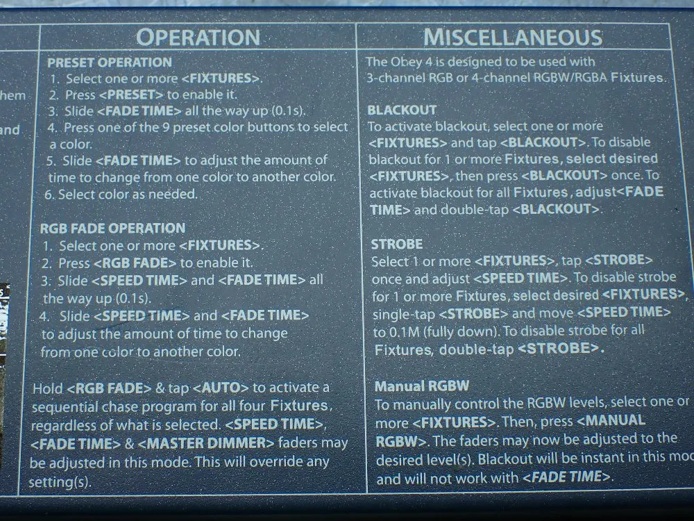 Chauvet Compact Dj Dmx Led Lighting Controller - Obey4