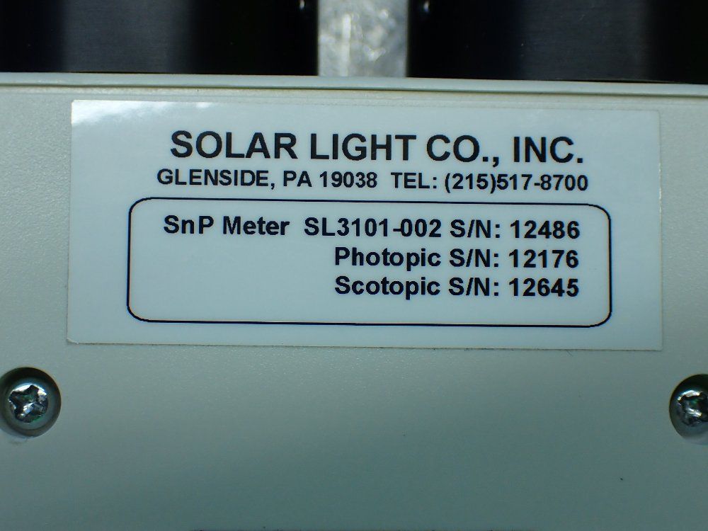 Solar Light Co Photometer / Radiometer. - Pma2200