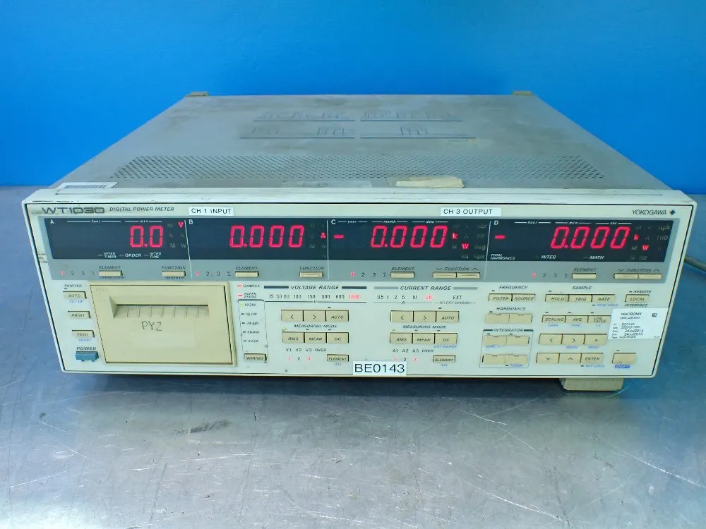 Yokogawa Wt1030 Digital Power Meter - Wt1030