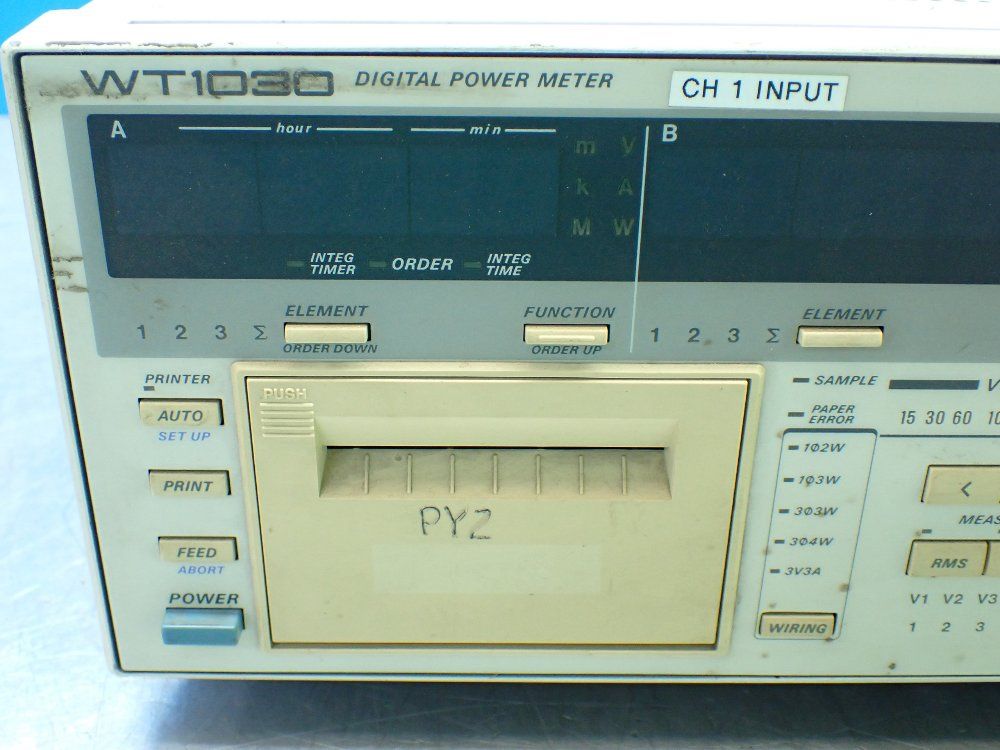Yokogawa Wt1030 Digital Power Meter - Wt1030
