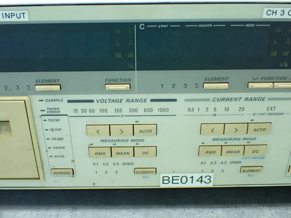Yokogawa Wt1030 Digital Power Meter - Wt1030