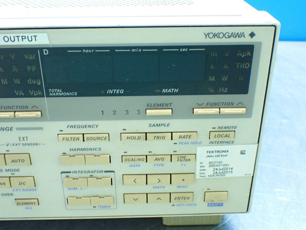 Yokogawa Wt1030 Digital Power Meter - Wt1030