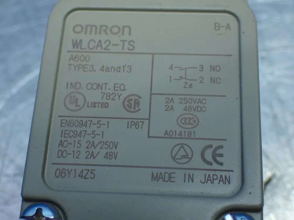 Omron Limit Switch - Wlca2-ts