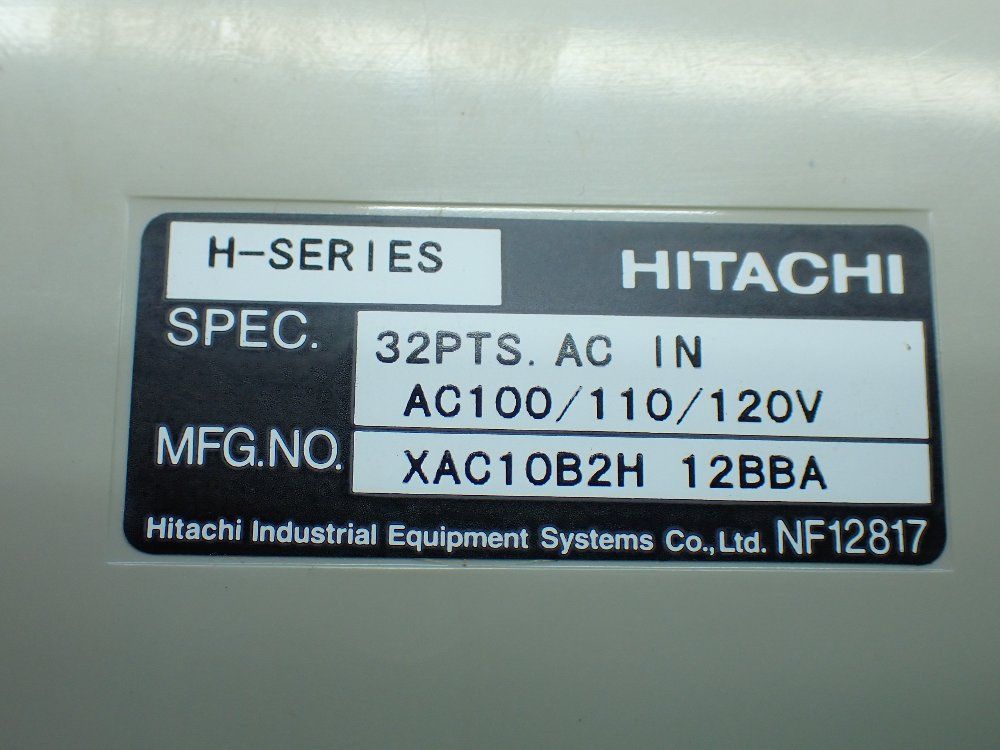 Hitachi Programmable Controller Analog Input Module - Xac10b2h