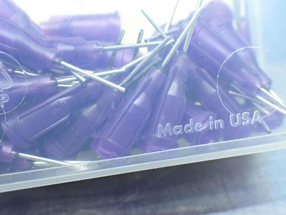 Nordson 21ga 0.020x.5 Purple 50 Precision Fluid Dispensing Tips - 7018233