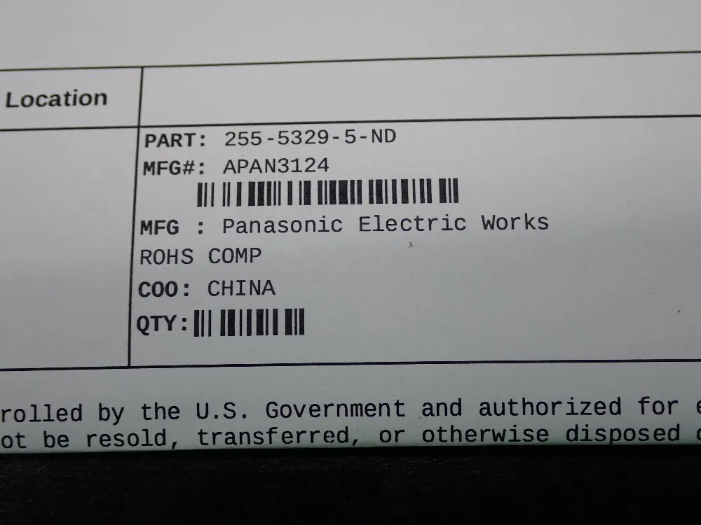 Panasonic Electric Works Relay - Apan3124