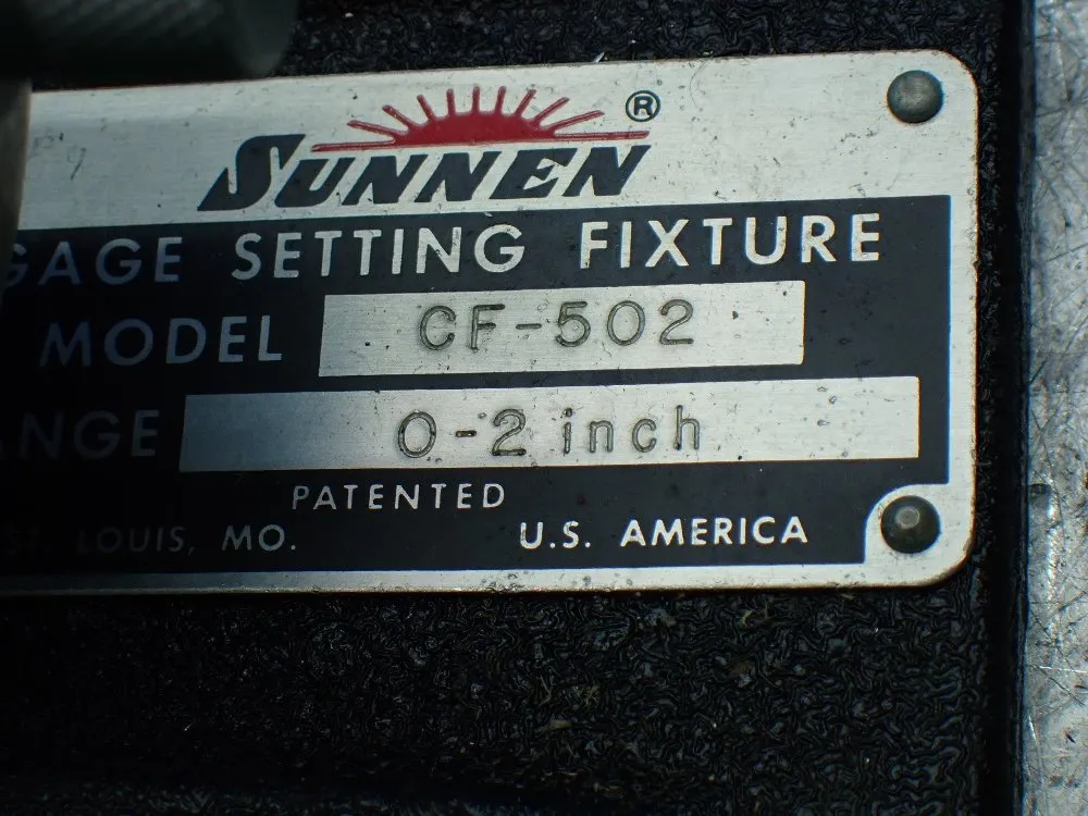 Sunnen Gage Setting Fixture - Cf-502