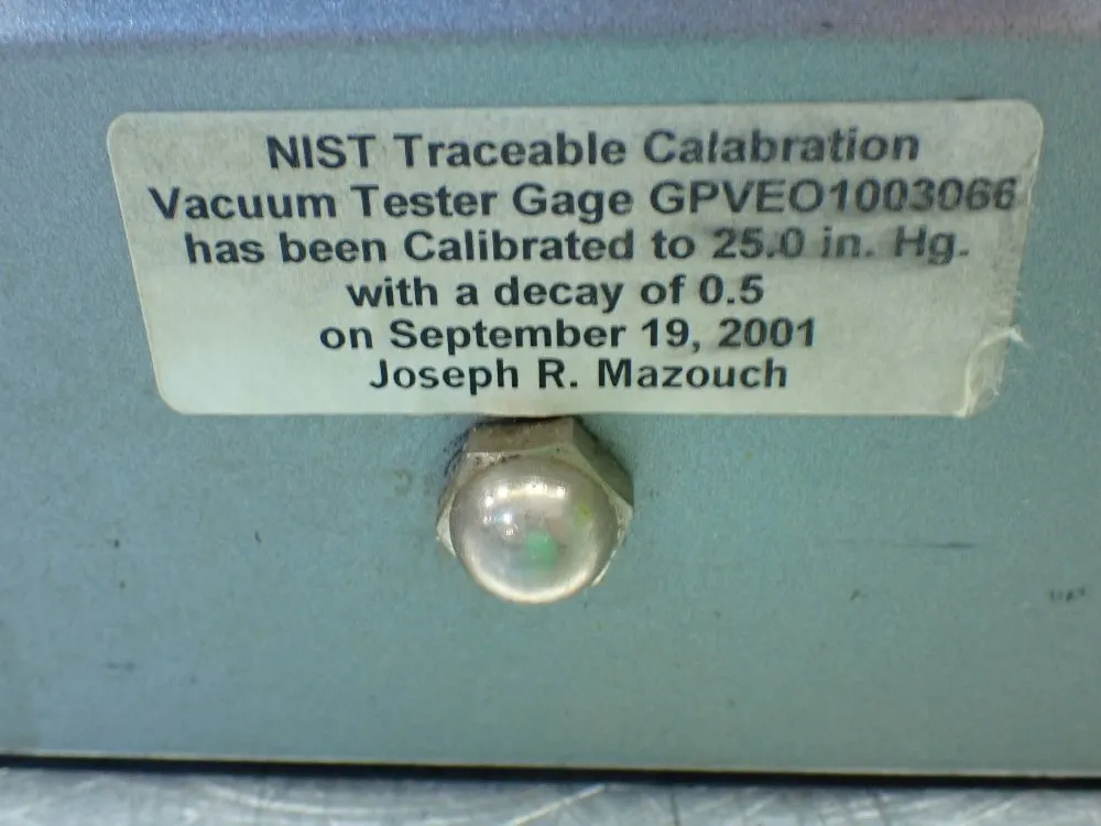 Gits Brothers Vacuum Tester - A1