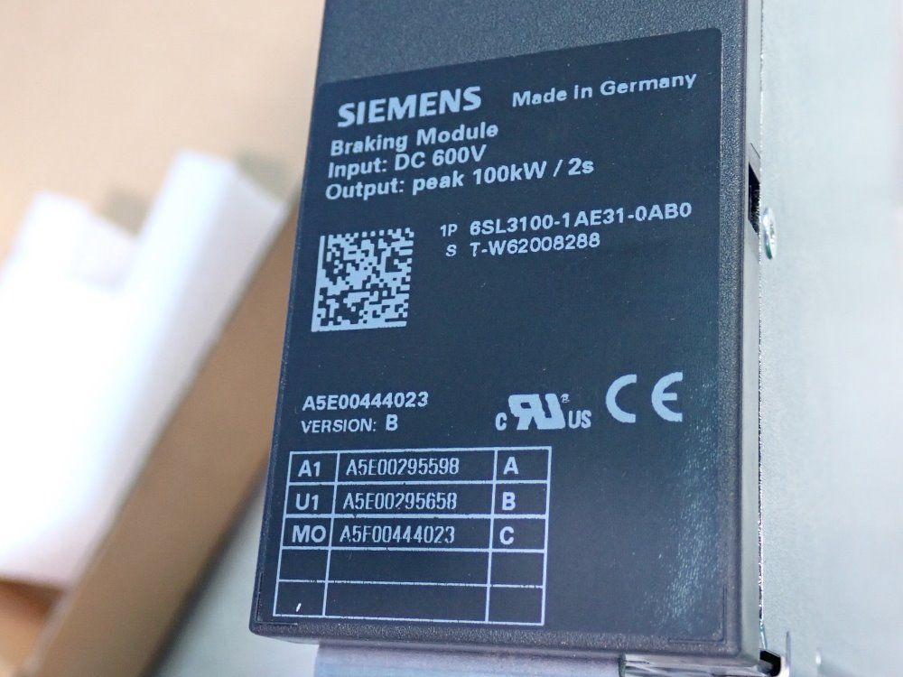 Siemens Braking Module - 6sl3100-1ae31-0ab0