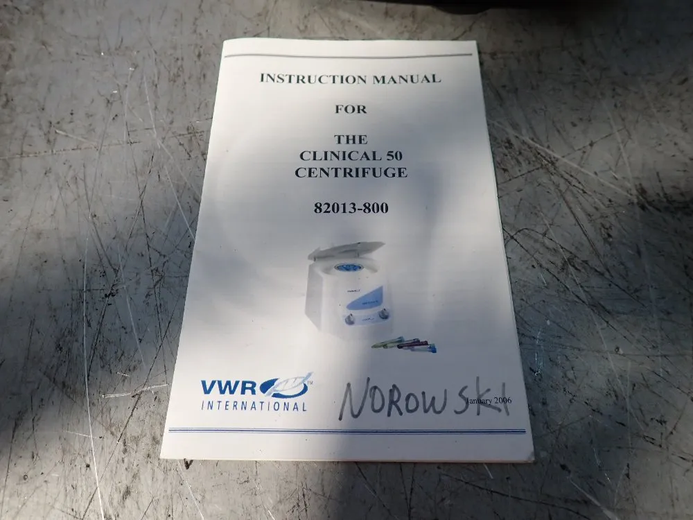 Vwr Clincal 50 Centrifuge