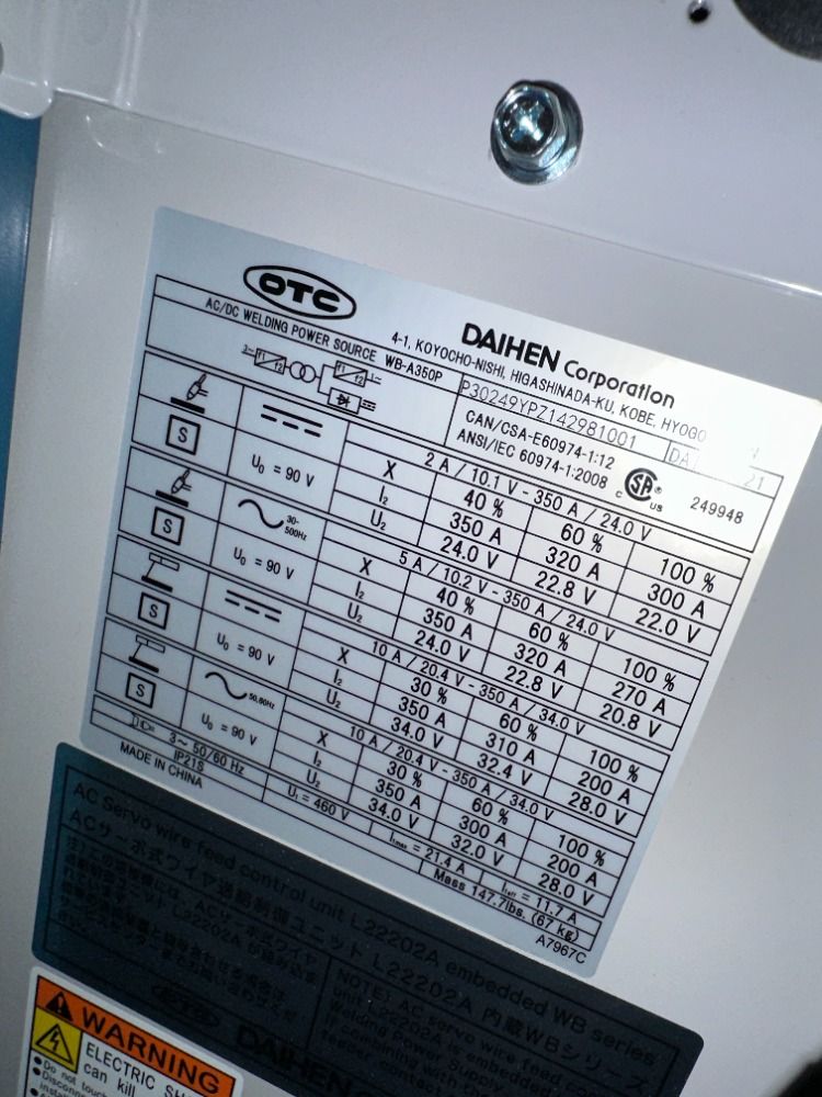 Otc Robotic Welding Cell - Eco-arc 200 Cs
