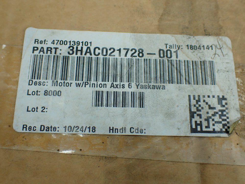 Abb Ac Servo Motor - 3hac021728-001