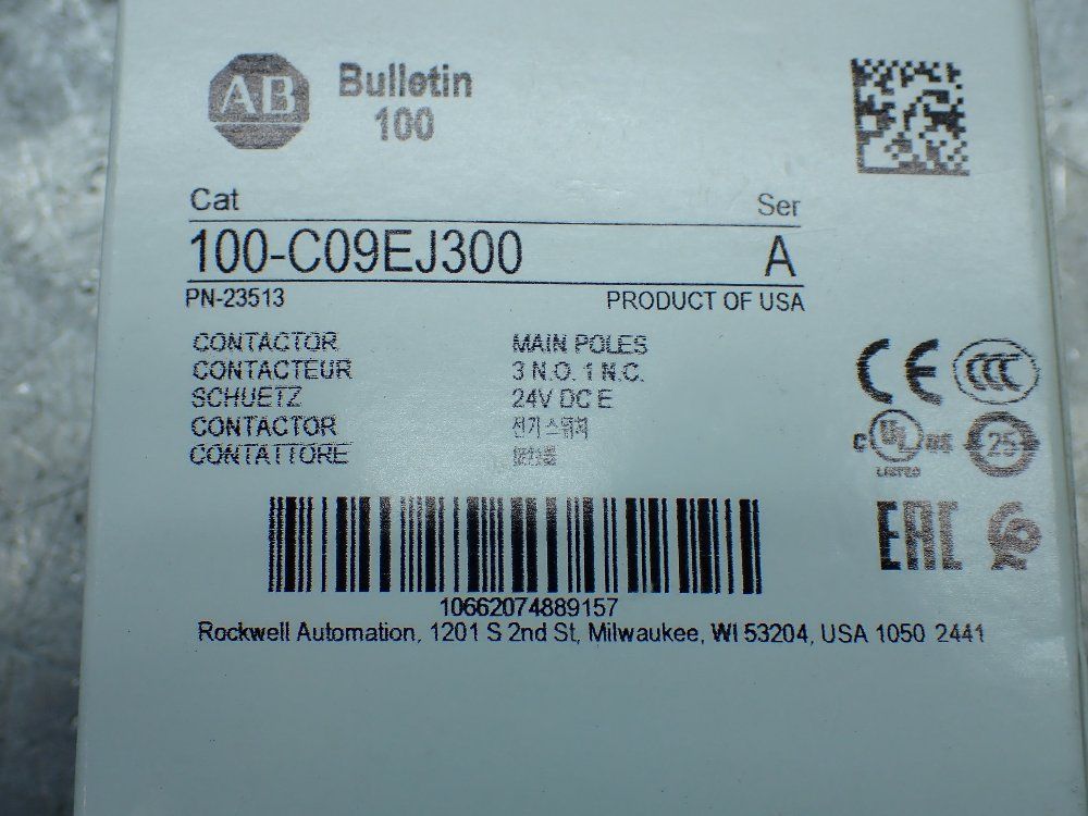 Allen-bradley Contactor. - 100-c09ej300