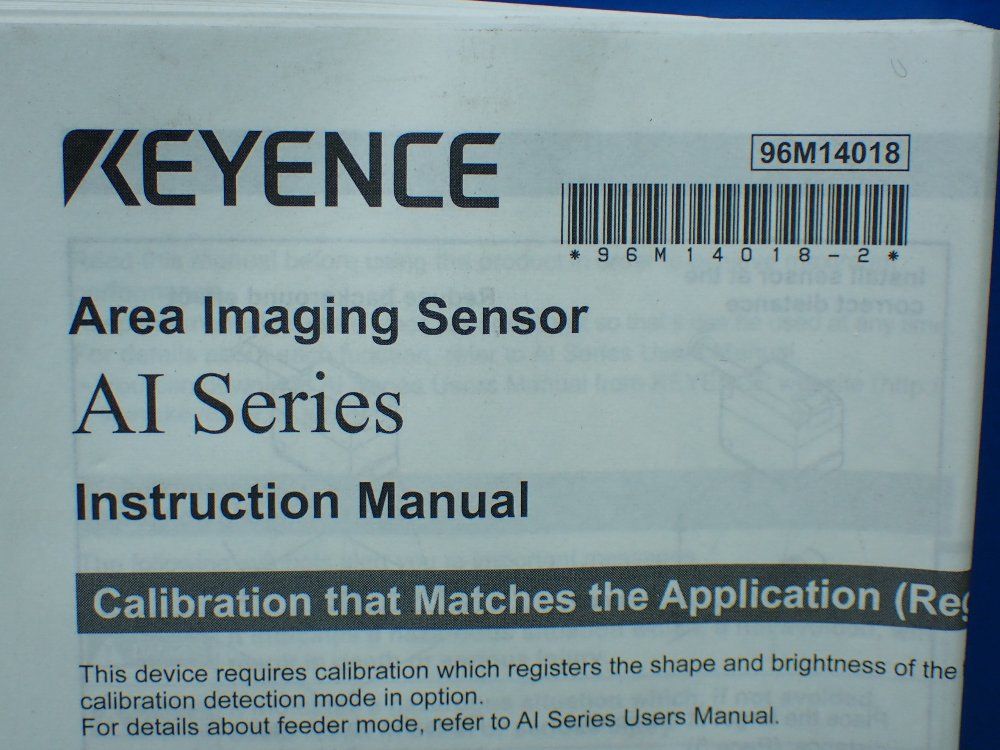 Keyence Area Imaging Sensor. - Ai-1000