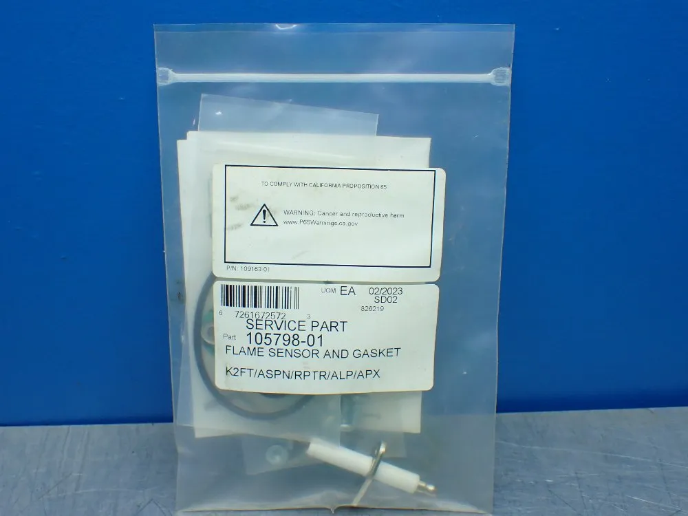 Burnham Flame Sensor Kit W/gasket - 105798-01