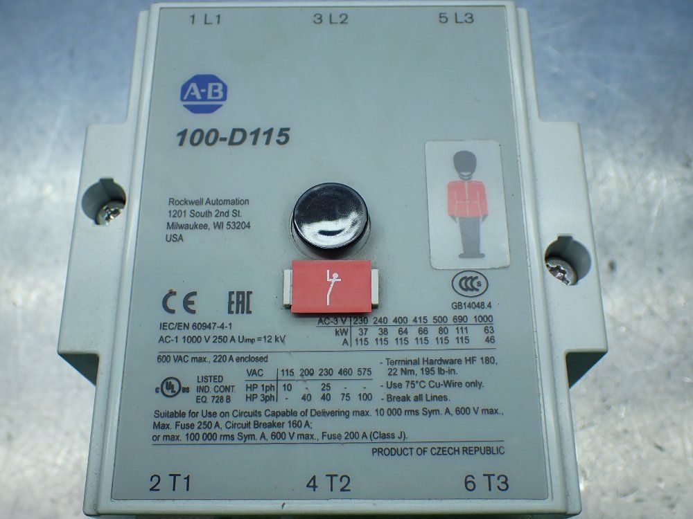 Allen-bradley Safety Contactor - 100s-d115d22bc