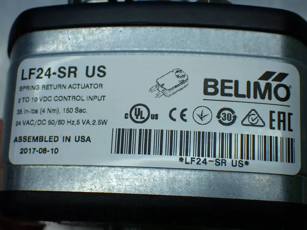 Belimo Fail-safe Actuator. - Lf24-sr Us
