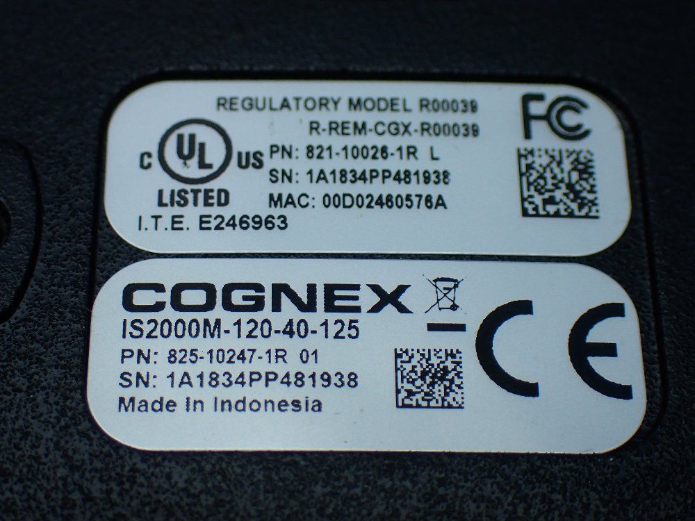Cognex In-sight 2000 Vision Sensor. Is2000m-120-40-125 - 825-10247-1r